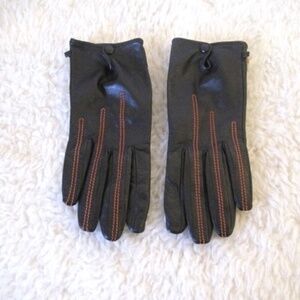 Les Copains Leather Gloves